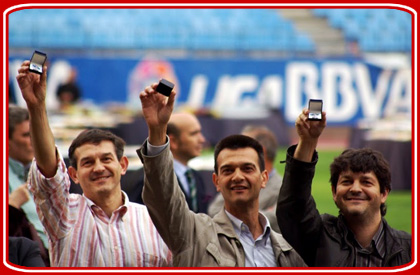 Los Barranianos con sus Insignias de Plata